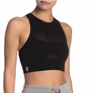 Free People Movement Black Sculpt Racerback Athletic Crop Top Size Small